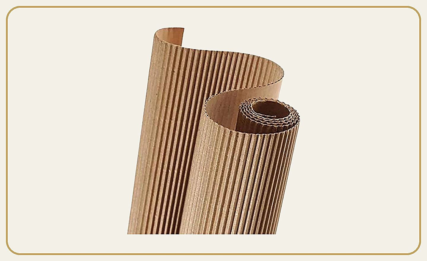 Corrugated paper roll