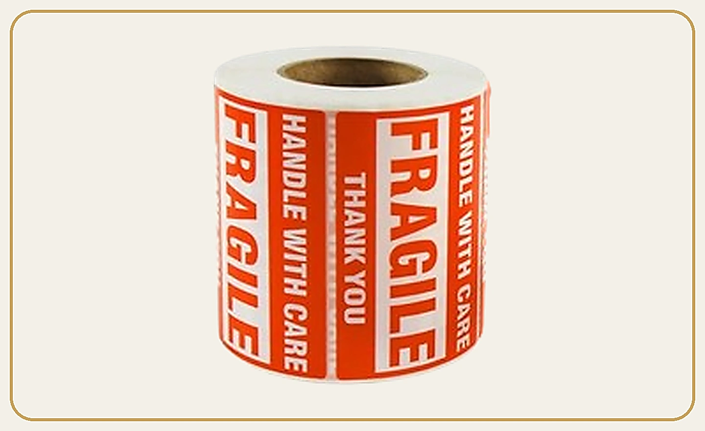 Fragile printed tape